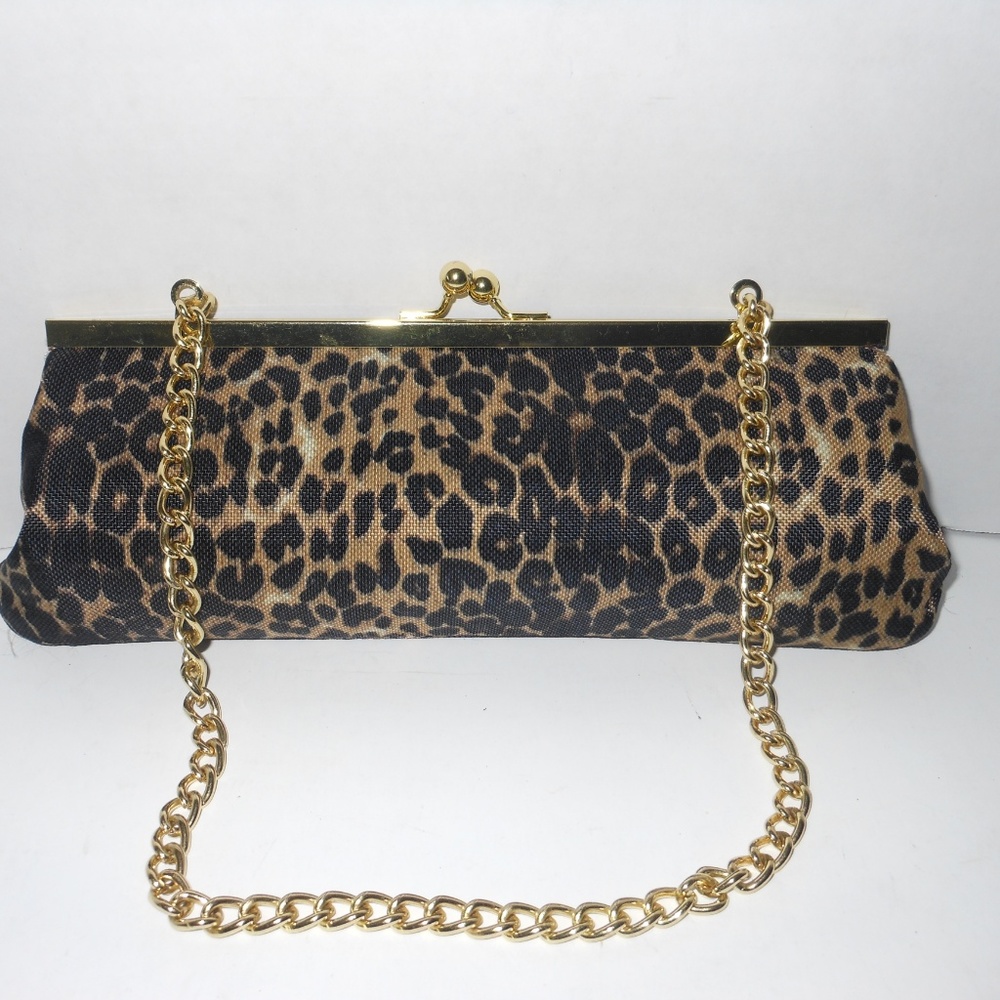 Nucollections Leopard Print Evening Shoulder Bag - image 1